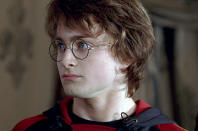 <p>Daniel Radcliffe as Harry Potter in Warner Bros. Harry Potter and the Goblet of Fire - 2005</p>