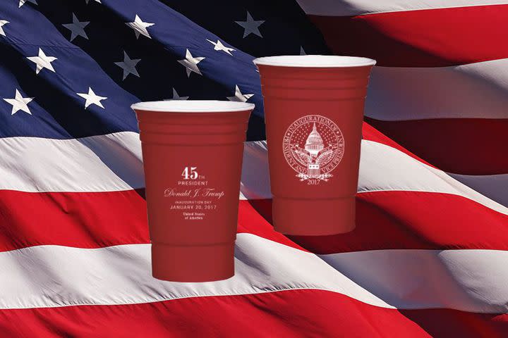 Donald Trump's official inauguration cups are essentially red Solo cups