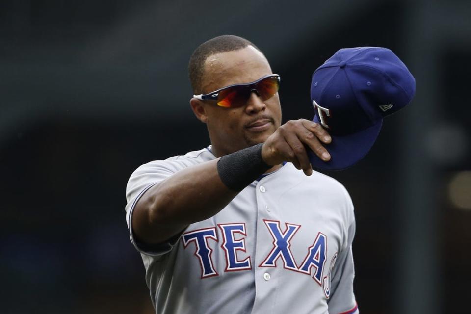 Sep 30, 2018; Seattle, WA, USA; Texas Rangers third baseman Adrian Beltre (29) waves to the crowd as he leaves the game against the Seattle Mariners during the fifth inning at Safeco Field. Mandatory Credit: Jennifer Buchanan-USA TODAY Sports