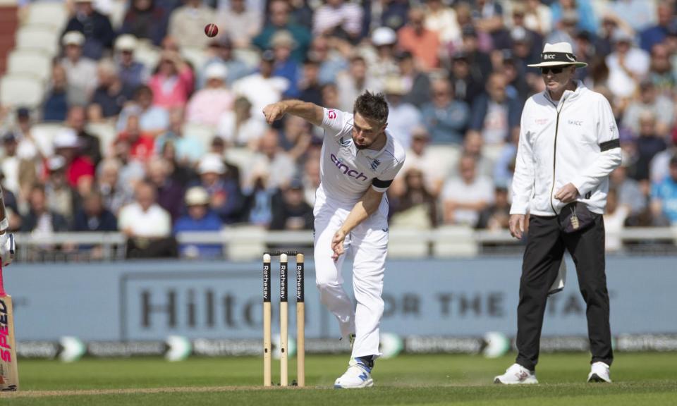 <span>Chris Woakes is enjoying a good run of form so far this year and bowled well at Old Trafford.</span><span>Photograph: MI News/NurPhoto/Shutterstock</span>