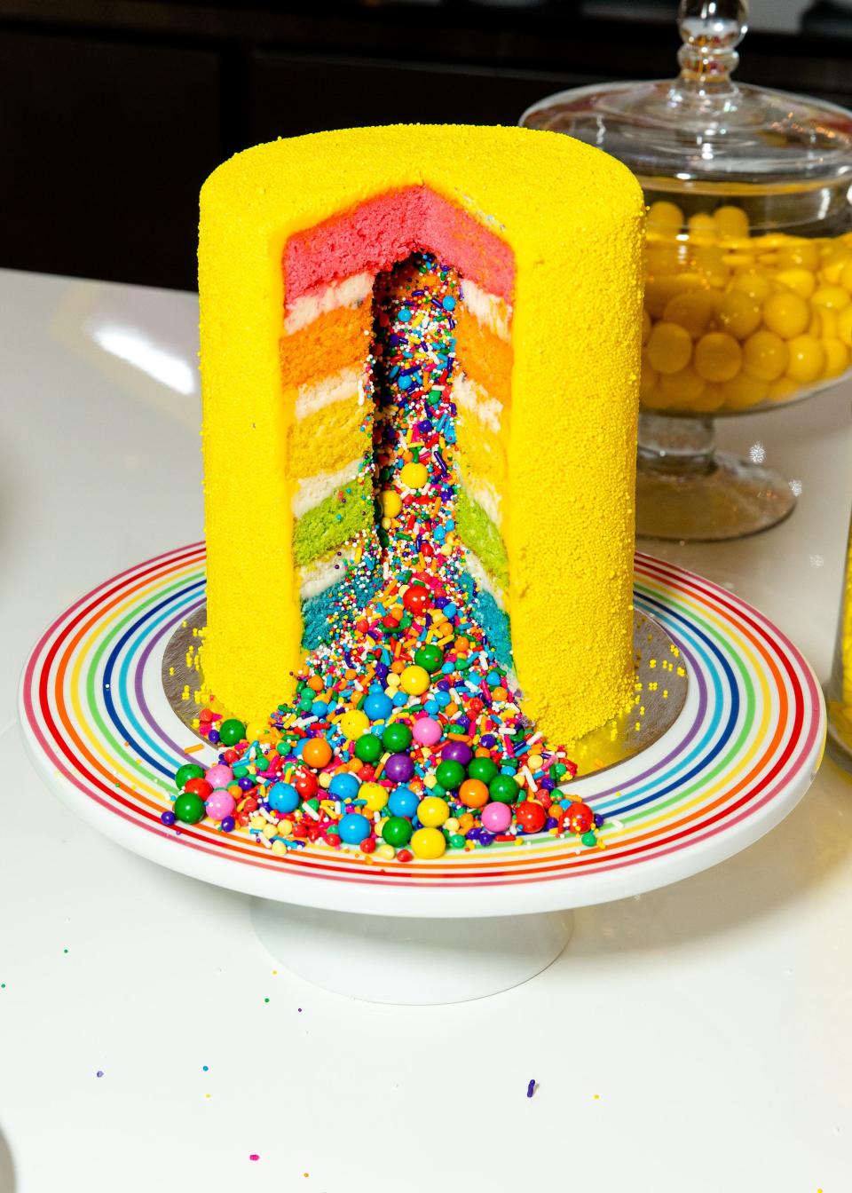 <h1 class="title">An exploding Flour Shop cake</h1><cite class="credit">Photo: Samantha Deitch / BFA.com</cite>