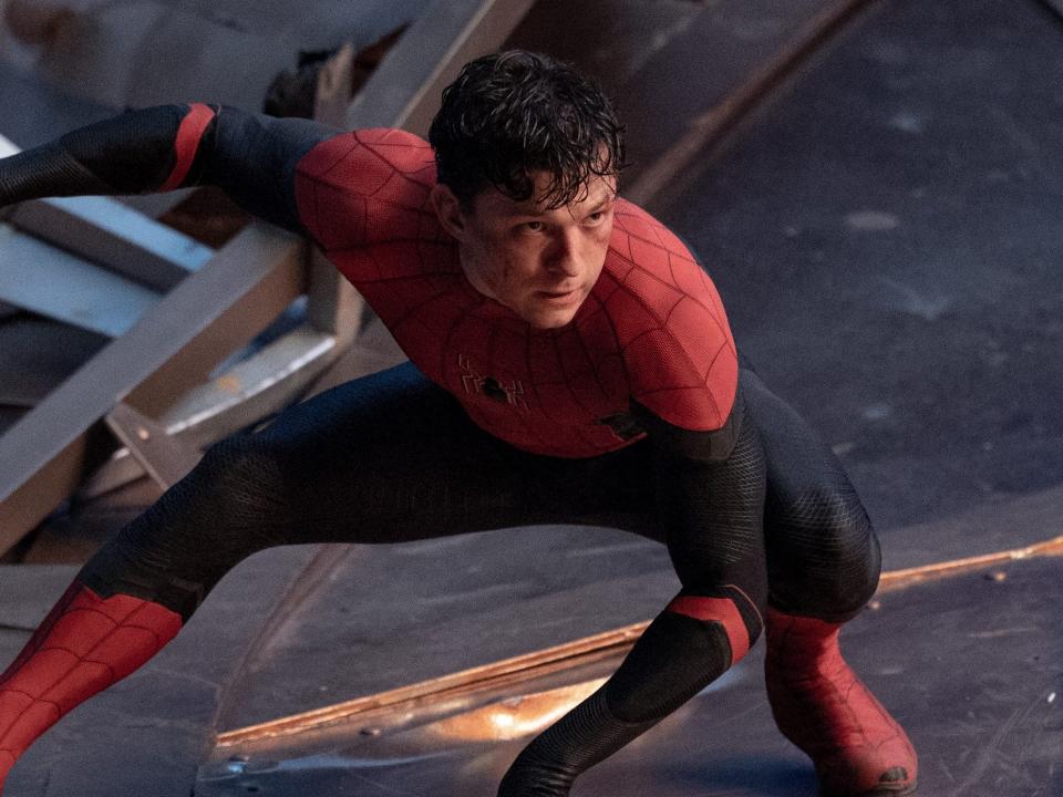 Tom Holland as Peter Parker/Spider-Man in "Spider-Man: No Way Home."