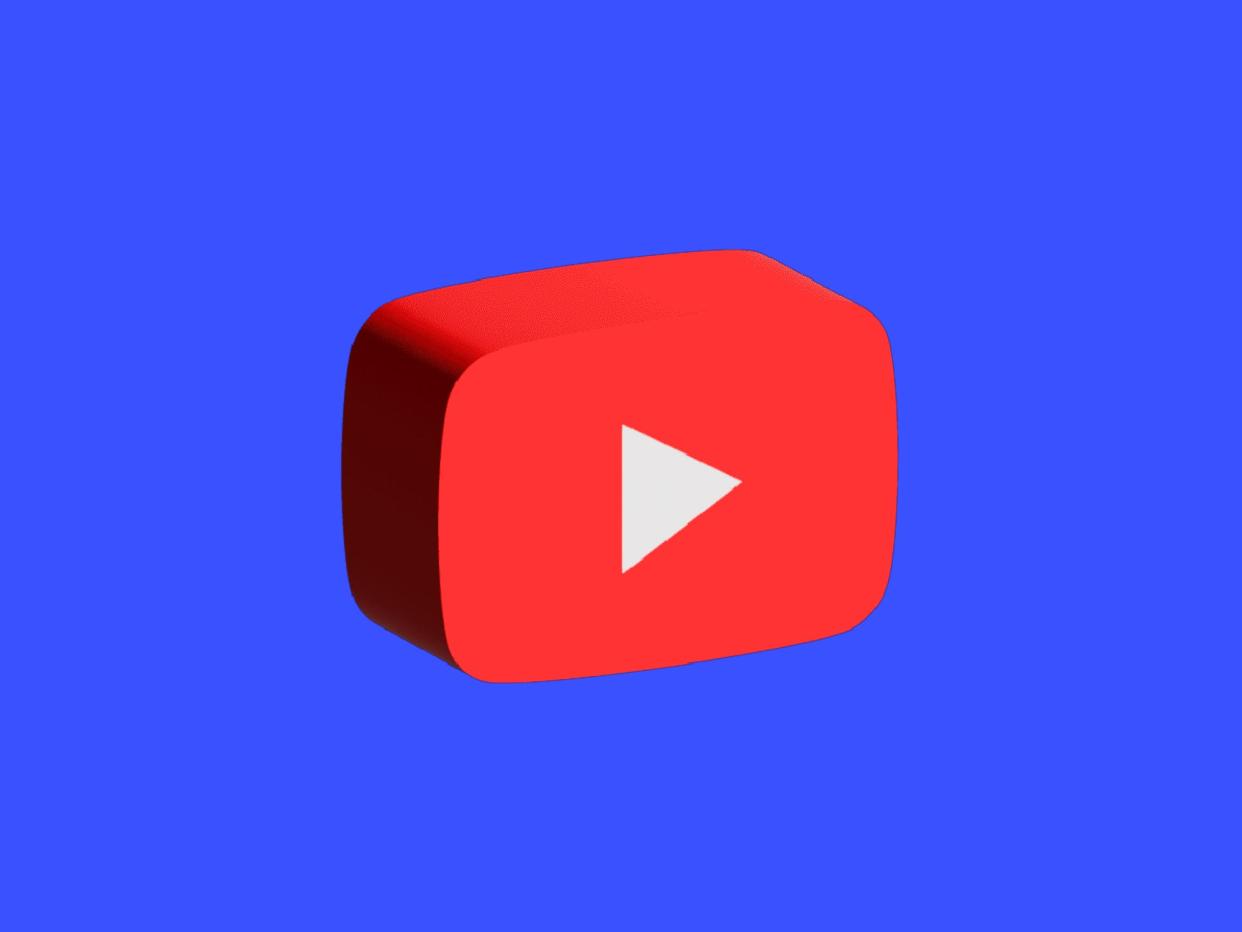 The Youtube logo spinning