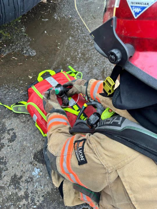 A truck fire and a separate blaze left several cats dead and led to the rescue of kittens on Apr. 27, 2024. (Courtesy: Gresham Fire)