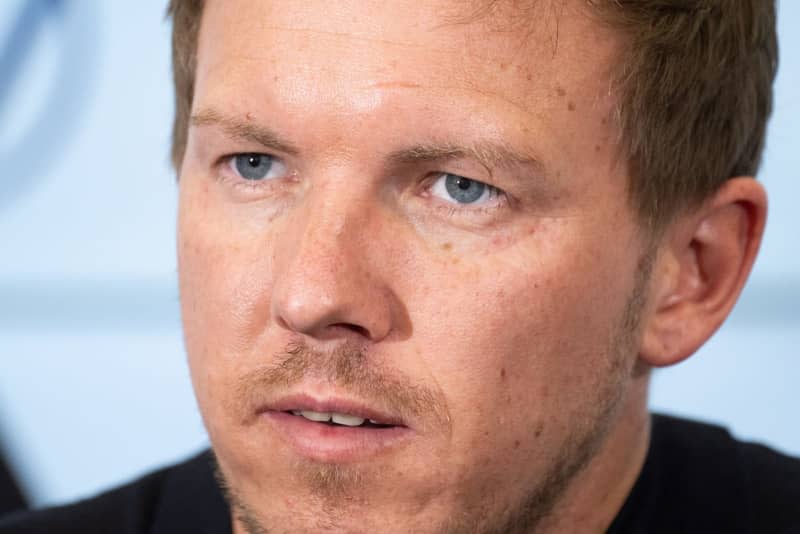 Germany coach Julian Nagelsmann attends a press conference to present the squad for the international friendly matches. Boris Roessler/dpa