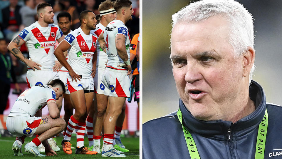 The Dragons are in the midst of NRL drama, with the club believing one player is responsible for leaks to the media about coach Anthony Grffin. Pictures: Getty Images