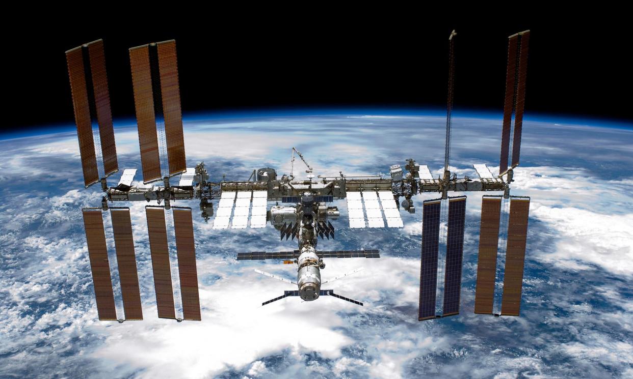 <span>Nasa clarified that an emergency had not taken place on board the International Space Station (ISS) after a medical simulation accidentally aired on a livestream.</span><span>Photograph: NASA via Getty Images</span>