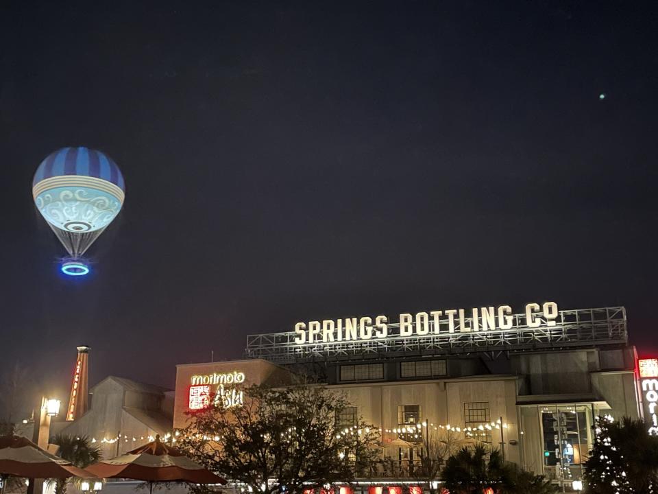 outside the large Springs Bottling Co building