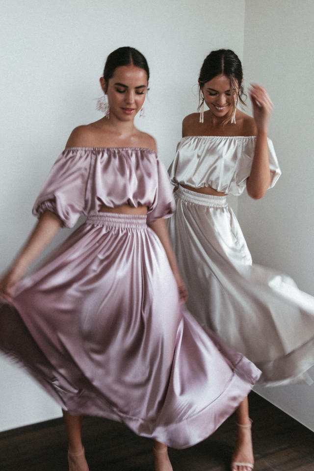 Silky Satin Mini Dusk  Mini Dress – Grace Loves Lace US