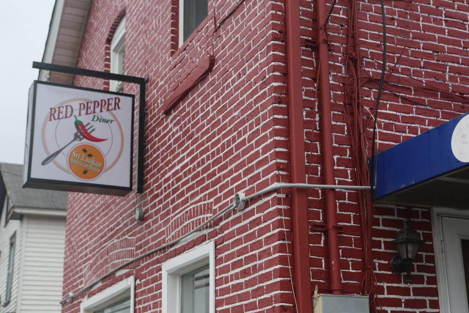 The sign outside of Red Pepper Diner's new location on Fishkill Avenue in Beacon.