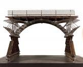 Scale model for one of the arches of the Pont des Arts bridge in Paris, 1800, wood and partially gilded iron