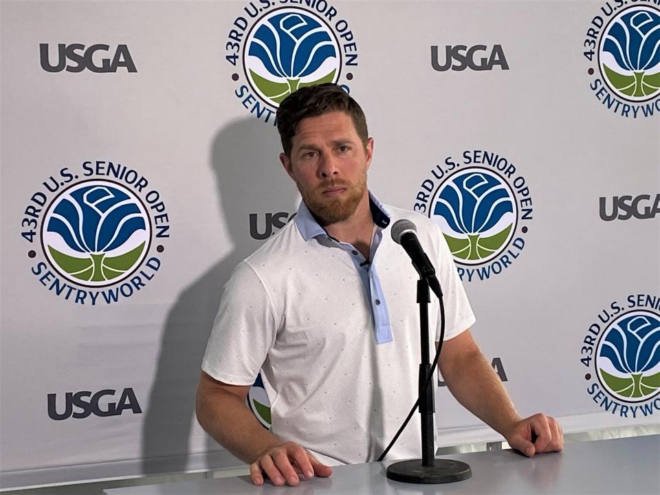 NHL star and Plover native Joe Pavelski is the championship ambassador at this week's U.S. Senior Open at SentryWorld.