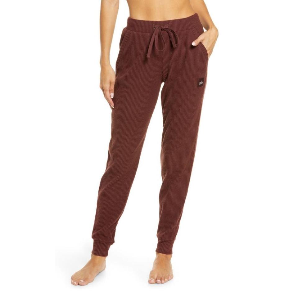 29) Muse Ribbed High Waist Sweatpants