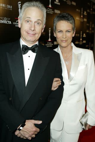 <p>Frazer Harrison/Getty</p> Jamie Lee Curtis with Christopher Guest