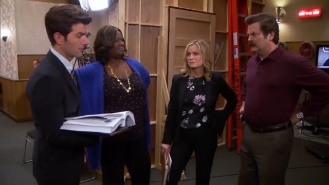 Leslie, Ben, Donna, and Ron in "Parks and Recreation"