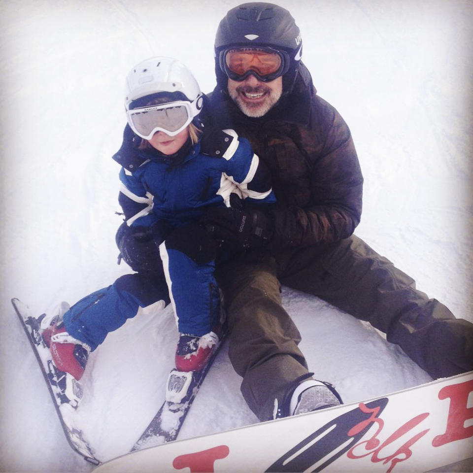 David Furnish and Zachary on the Ski Slopes