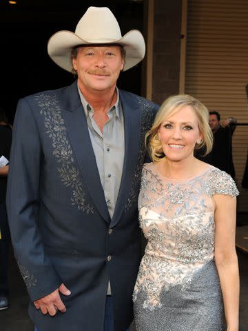 <p>Frazer Harrison/ACMA2011/Getty</p> Alan Jackson and Denise Jackson at the 46th Annual Academy Of Country Music Awards in April 2011 in Las Vegas, Nevada.