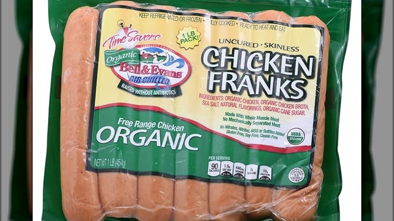 Bell & Evans chicken franks