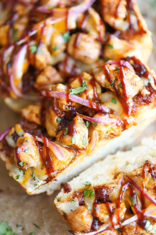 BBQ Chicken French Bread Pizza