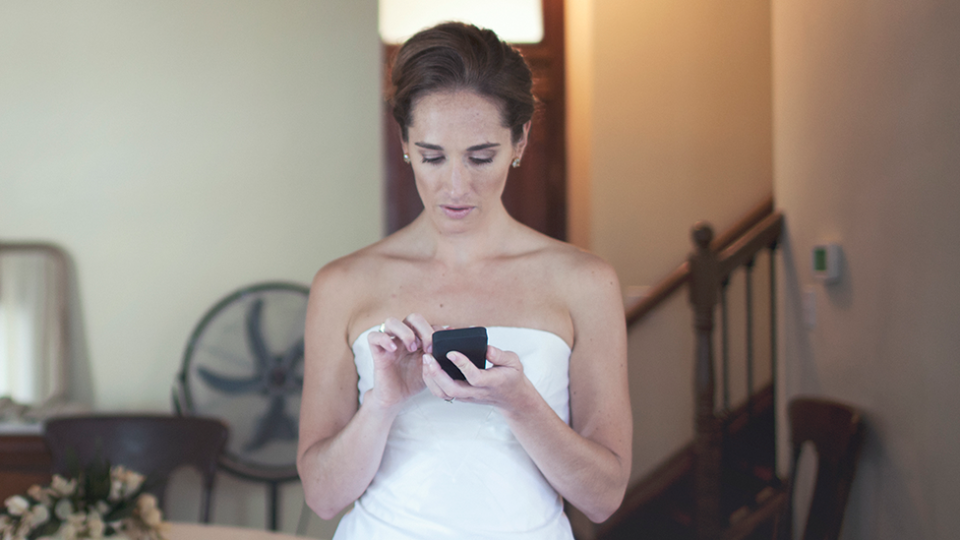 Bride text message sister angry