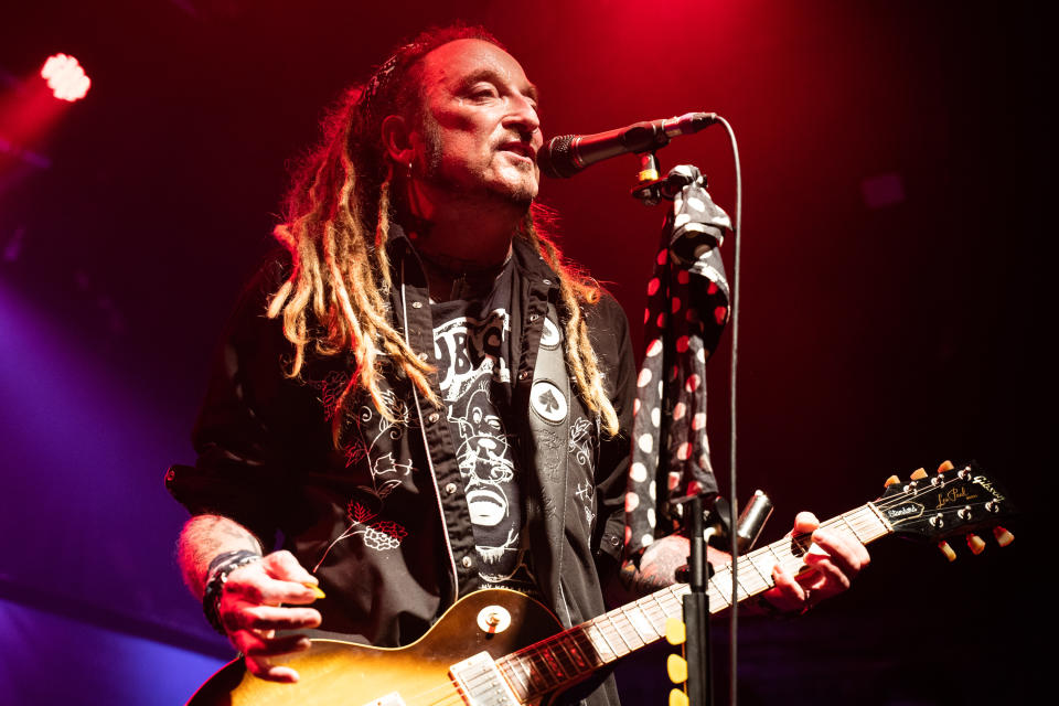 <p>LONDON, ENGLAND - SEPTEMBER 09: Ginger Wildheart of The Wildhearts performs at Electric Ballroom on September 09, 2021 in London, England. (Photo by Lorne Thomson/Redferns)</p>
