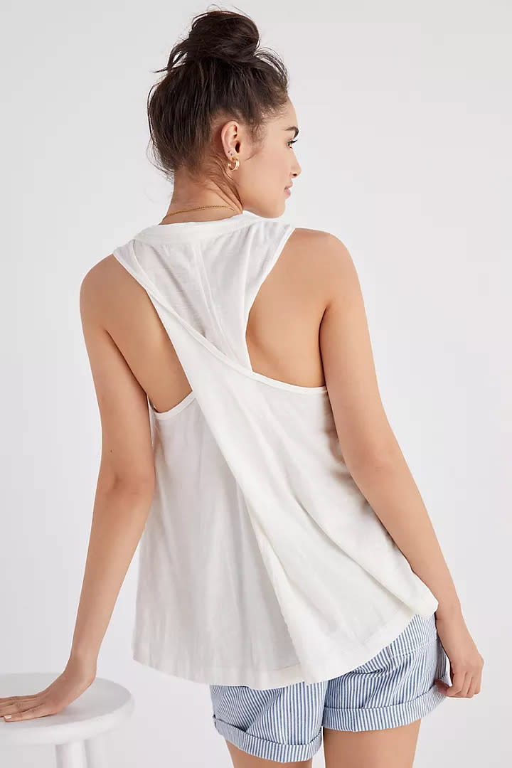 Pilcro Twist-Back Tank. Image via Anthropologie.