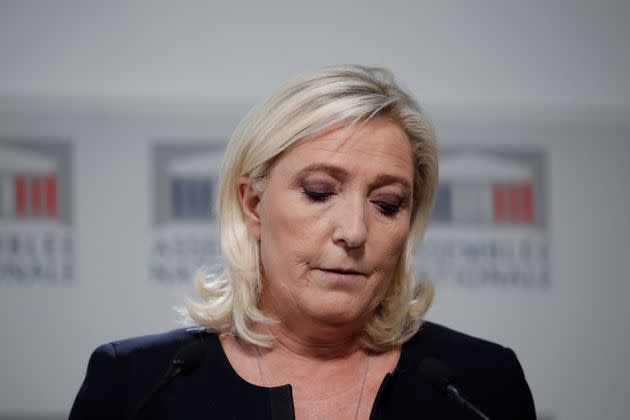 Marine Le Pen photographiée lors d'une conférence de presse à l'Assemblée nationale en 2019 (illustration).  (Photo: Benoit Tessier via Reuters)