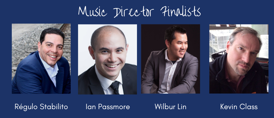 The finalists for the Oak Ridge Civic Music Association music director.