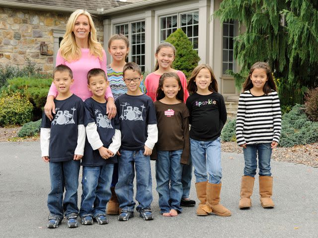 Donna Svennevik/Getty Kate Gosselin and her kids when they were younger.