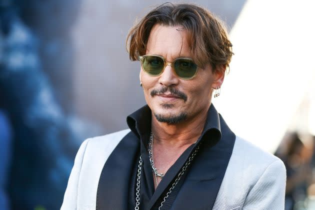 Johnny Depp attends the premiere of Disney's 