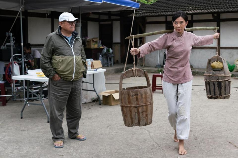 安心亞在南投中興新村取景拍攝遇上地震。（翻攝安心亞臉書）