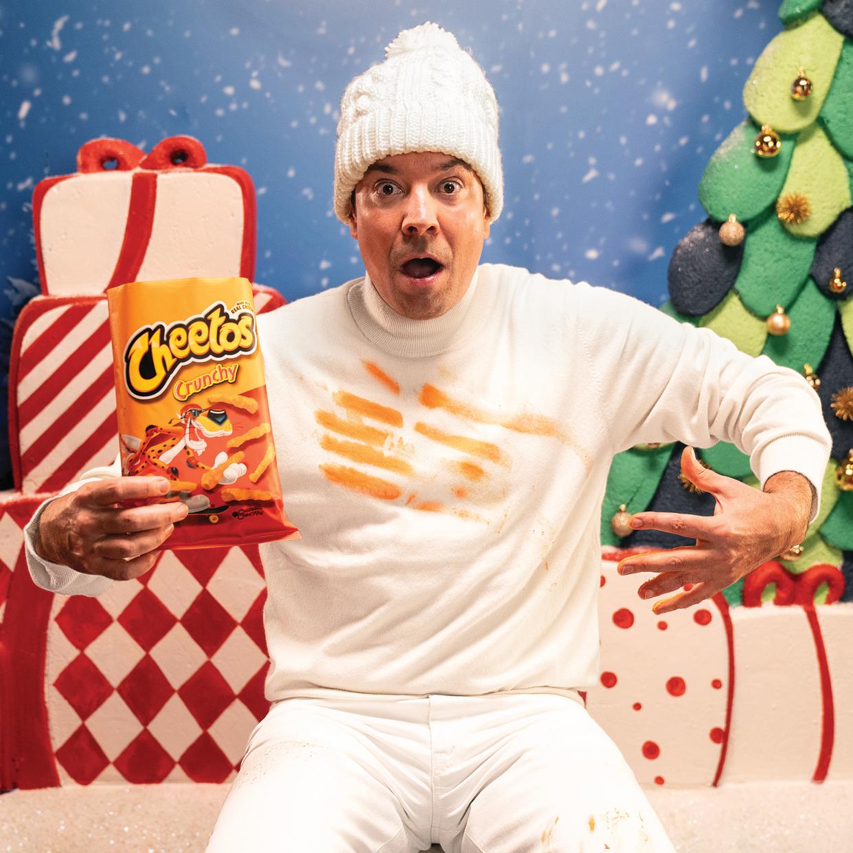 Fallon gets into the holiday spirit. (Courtesy Frito-Lay)