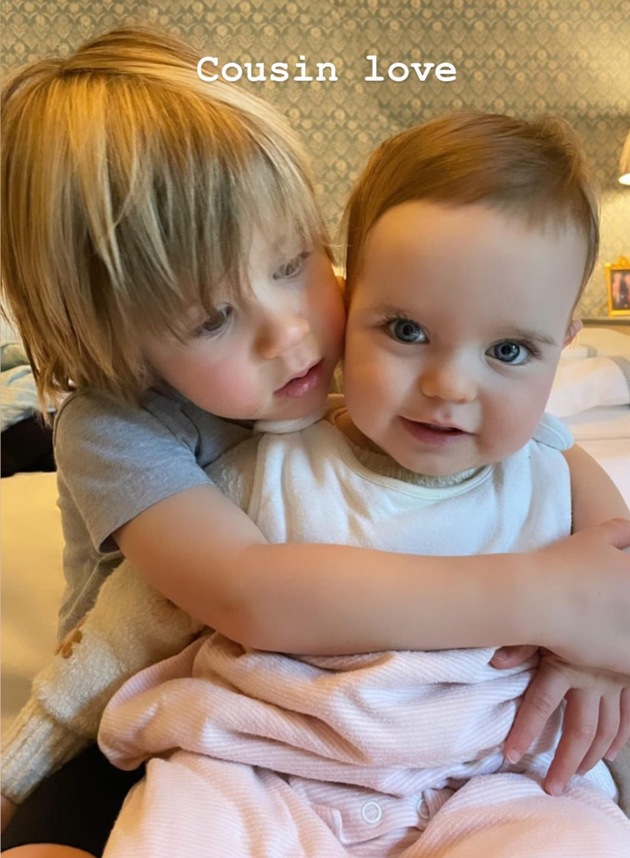 Hal and Cora share a cuddle.  (@/jennabhager via Instagram)