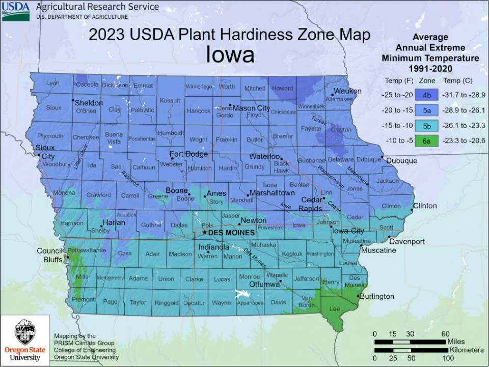 The USDA and OSU's PRISM Climate Group developed the first hardiness map in 11 years.