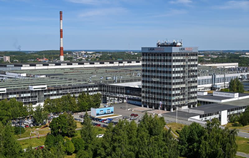 A general view of Lada Izhevsk automobile manufacturing plant in Izhevsk