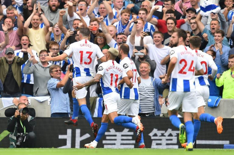 Brighton beat Manchester United to pile the pressure on Jose Mourinho