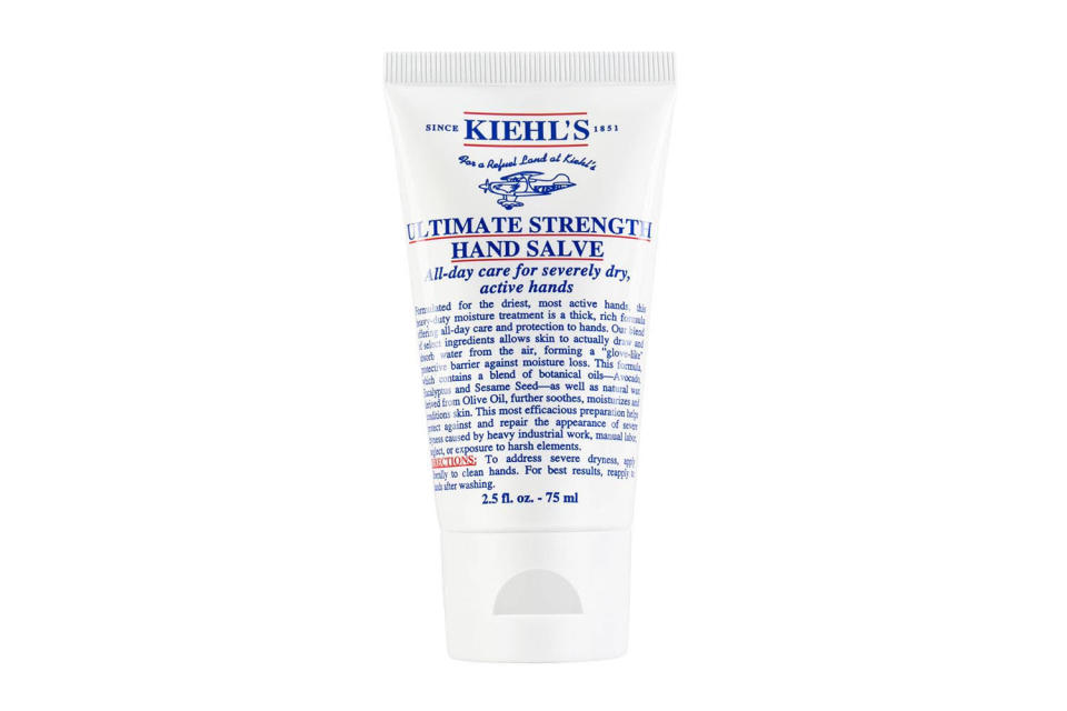 <strong><a href="https://www.kiehls.com/body/hand-and-foot-treatments/ultimate-strength-hand-salve/522.html" target="_blank" rel="noopener noreferrer">Get Kiehl's&nbsp;Ultimate Strength hand salve for $16</a></strong>