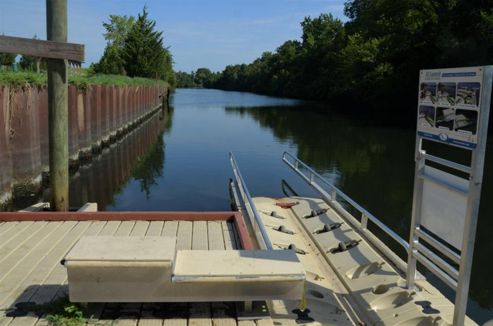 Martin Marietta Park's canoe/kayak launches offer access to the Neuse River and the park's main lake.