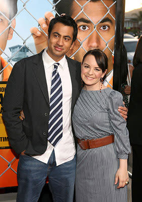 Kal Penn and Jenna Von Oy at the Los Angeles premiere of New Line Cinema's Harold and Kumar Escape from Guantanamo Bay