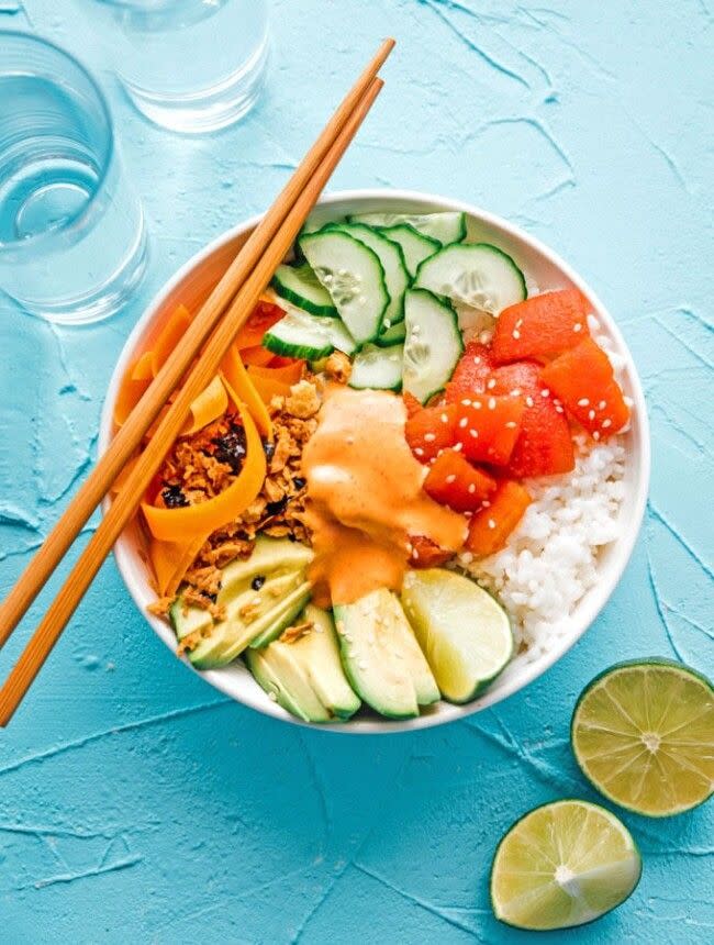 Vegan Tuna Sushi Bowl