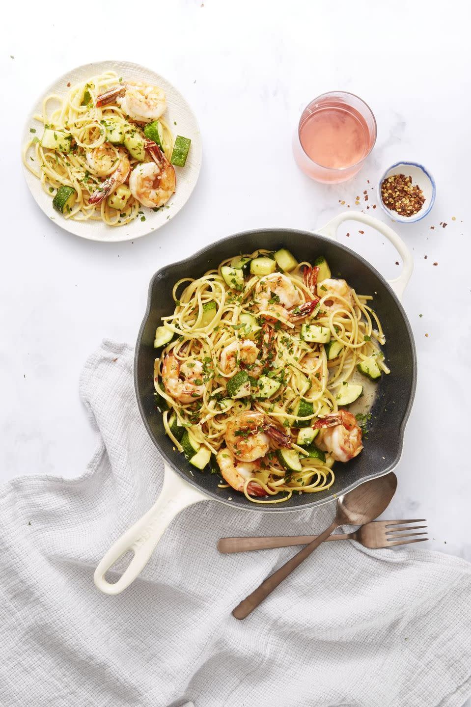 Shrimp and Zucchini Scampi