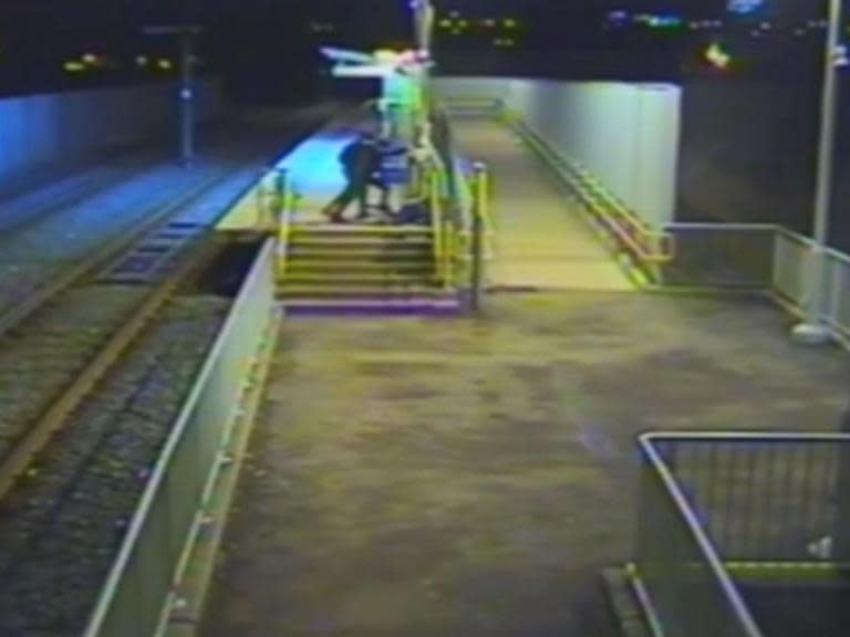 CCTV shows 'sickening' attack on unconscious passenger at Oldham tram station