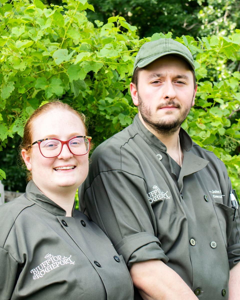 Emilee and John Klingele lead the kitchen at The Bistro, located on The Blufftop at Rocheport.