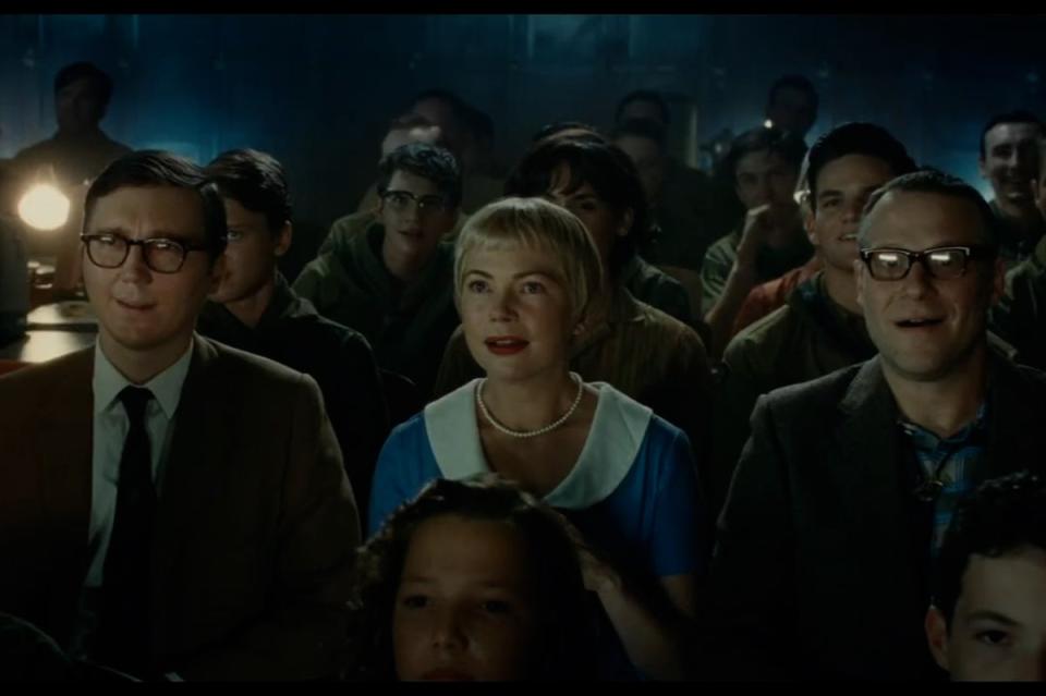 Paul Dano, Michelle Williams and Seth Rogan in The Fabelmans (eOne UK)