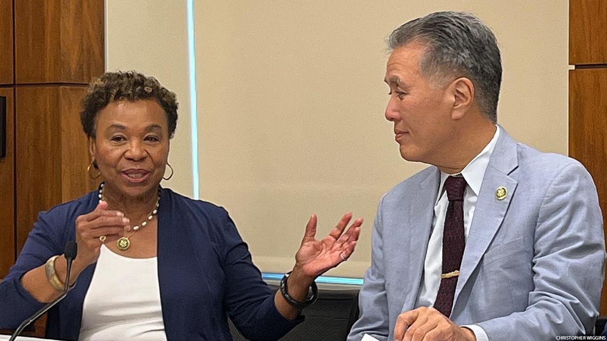 Reps. Barbara Lee and Mark Takano