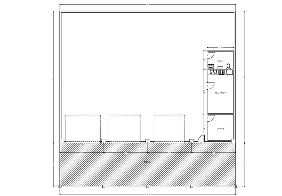 Pace Water System has proposed developing a new, 6,400-square-foot facility that is planned to be a lawn & maintenance building.