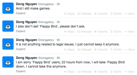 Flappy Bird' Game Deleted: Creator Pulled App Because It Was An