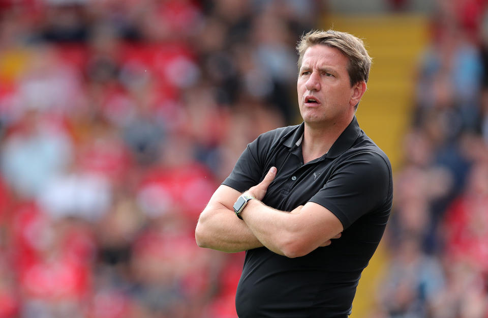 Barnsley manager Daniel Stendel during the Sky Bet Championship match at Oakwell Barnsley. (Photo by Richard Sellers/PA Images via Getty Images)