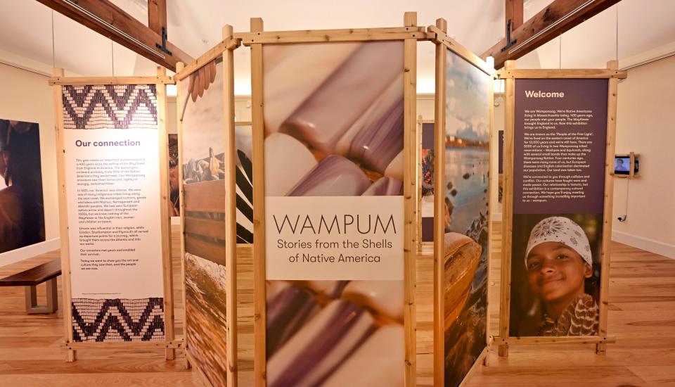 The Wampum exhibit at the Cahoon Museum of American Art in Cotuit helps tell the stories of the region's  indigenous Wampanoag people.