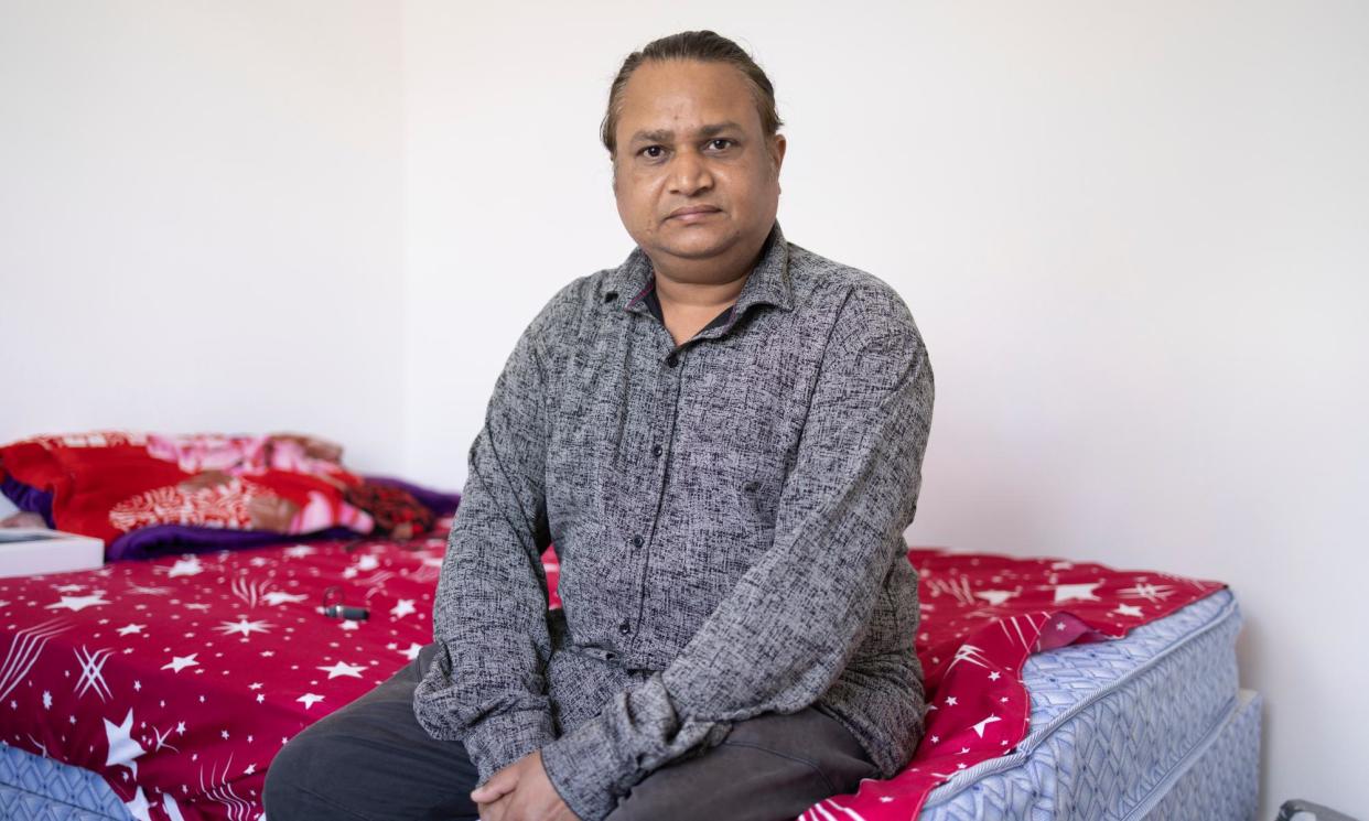 <span>Kirankumar Rathod was dismissed from Clinica Private Healthcare after raising concerns about the lack of work being offered to him.</span><span>Photograph: Graeme Robertson/The Guardian</span>